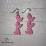 Load image into Gallery viewer, Lined Triangles wood, Essential Oil Earrings - Todd, Todd Mertz, Mertz, Todd Adam Mertz
